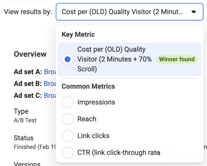 How to Create A/B Tests in Meta Ads Manager