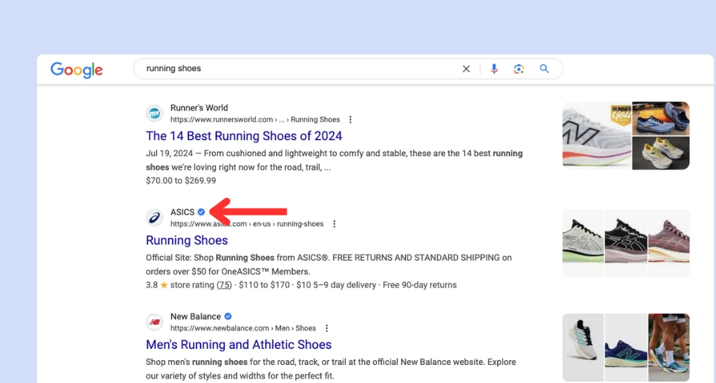 Google Tests Blue Checkmark for E-Commerce Sites
